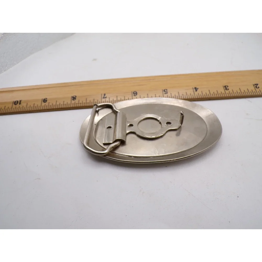 Vintage Teamsters Belt Buckle International Brotherhood Labor Union Blue Enamel